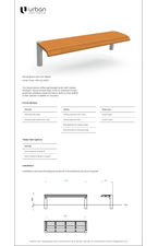 Rondo bench – no arm rests 9031-22-0000