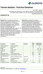 Oldroyd® Xtf - technical data sheet