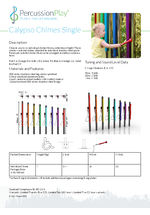 Calypso Chimes Cut Sheet
