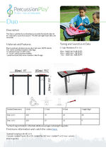 Duo Outdoor Xylophone Cut Sheet