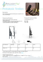 Tembos (Pentatonic) Cut Sheet