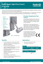 Hydro-Brake® Agile flow control design data