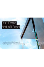 BA Systems - B30 frame and infill panels for balconies with concealed fixings