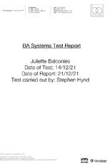 BA Systems - Juliet balconies test report
