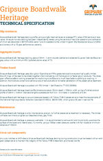 Gripsure Boardwalk Heritage Technical Specification