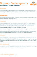 Gripsure Contemporary Technical Specification