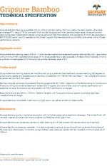 Gripsure Bamboo Technical Specification
