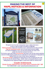 Leander outdoor noticeboards, lecterns, maps and interpretation panels