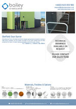 Sheffield door barrier data sheet