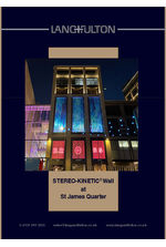 Stereo-Kinetic® Wall Art Installation at St James Quarter, Edinburgh