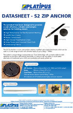 S2 Zip Anchor Datasheet