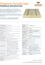 Gripsure French Oak Technical Specification