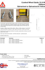 AUTOPA Cranked Wheel Guide 76 - 90