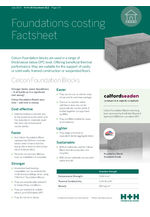 H+H Foundations costings factsheet