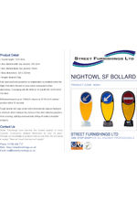 Nightowl SF bollard data sheet