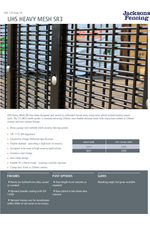 UHS heavy mesh SR3 spec sheet
