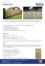 Chilham panel spec sheet