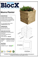 Munro planter data sheet