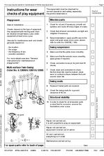 Multi-surface twin swing wear checks