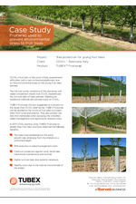 Fruitwrap used to prevent environmetal stress to fruit trees in Italy Case Study