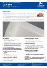 CDM 503 Membrane Data Sheet