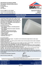 CDM 503 Membrane BBA certificate