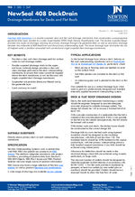 NewSeal 408 DeckDrain Data Sheet