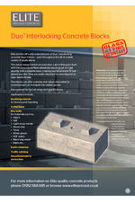 Duo™ interlocking concrete blocks