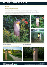 Bosco solar bollard - 93004 data sheet