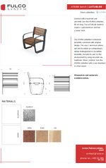 Fulco - Ataria 600mm seat with backrest and armrests (LAT140.00)