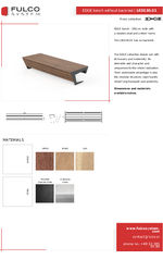 Fulco - Edge 1800mm bench without backrest (LED140.01)