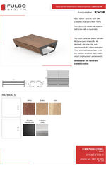 Fulco Edge - Edge 1500mm double wide bench without backrest (LED131.00)
