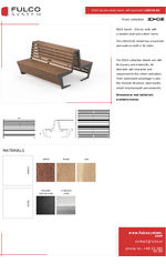 Fulco Edge - Edge 1500mm double back to back bench without backrest (LED133.00)