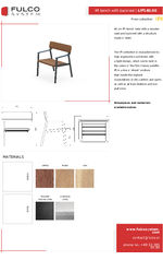 Fulco IPI Chair - Steel frame and timber seat and backrest (LIP140.00)