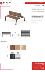 Fulco Vita Double sided bench 1500mm
