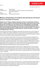 Case study: St James Park, Toronto