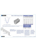 Althon CH 600 drainage channel datasheet