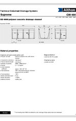 HD4000 drainage channel data sheet