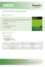 Greenfix Grass Seed GF23 Low Maintenance 