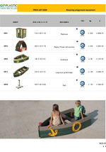 GovaPlay recycled plastic play equipment - price list