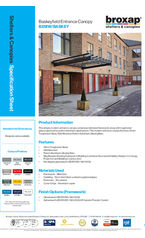 BXMW BASKEY Baskeyfield Entrance Canopy Specification Sheet