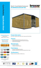Blox D Cycle Shelter Compound Specification Sheet