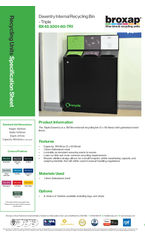 BX45 3001 60 TRI Daventry Internal Recycling Bin Spec Sheet Triple