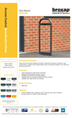BX14 DB Door Barrier Specification Sheet