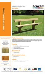 BX17 4022 Edale Rustic 3 Slat Seat Spec Sheet