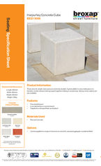 BX21 1005 Harpurhey Concrete Cube Spec Sheet