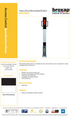 BX01 5503 Heavy Duty Removable Bollard Specification Sheet