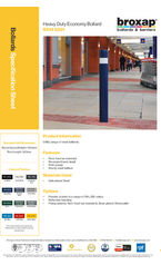 BX14 6501 Heavy Duty Economy Bollard Specification Sheet