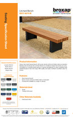 BX17 4071 B Litchard Bench Spec Sheet