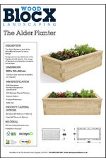 WoodBlocX Alder Planter
